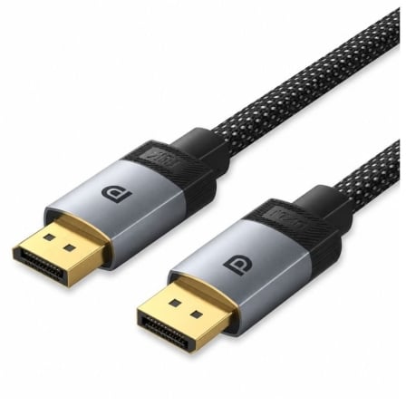 Cable DisplayPort 2.1 16K Vention HGBHI/ DisplayPort Macho - DisplayPort Macho/ 3m/ Gris_0