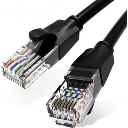 Cabo de Rede RJ45 UTP Vention / Cat.6 / 10m / Preto / VEN-CAB_IBEBL