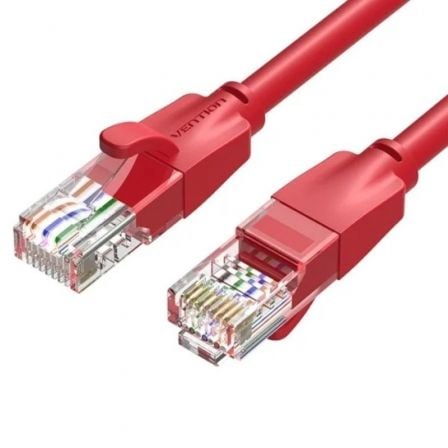 Cable de Red RJ45 UTP Vention IBERF Cat.6/ 1m/ Rojo_0