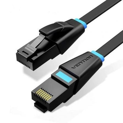 Flat Network Cable UTP CAT6 Vention IBJBF RJ45 Ethernet 1000Mbps 1m Black_0