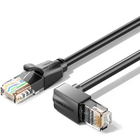 Cable de Red RJ45 UTP Vention IBVBJ Cat.6/ 5m/ Acodado 90º/ Negro_0