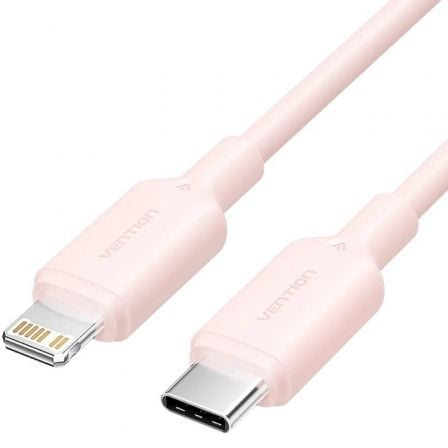 Cabo USB 2.0 Tipo-C Vention / Rosa / LAKPF / 1m / Até 27W / 480Mbps