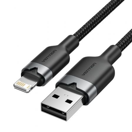 Cable USB Lightning Vention LANBF/ USB Macho - Lightning Macho/ 480Mbps/ 1m/ Negro_0