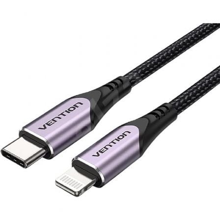 Cabo USB 2.0 Tipo-C Vention / Morado / TACVF / 1m / Até 27W / 480Mbps