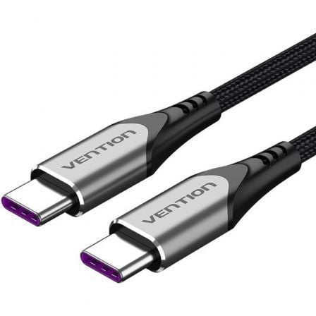 Cabo USB 2.0 Tipo-C Vention / Gris / 5A 100W / 2m / TAEHH