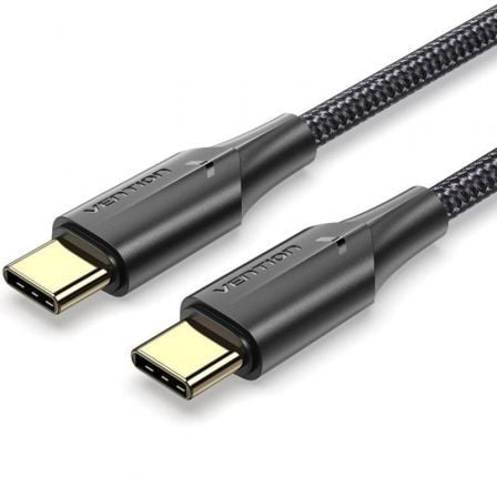 Cable USB 2.0 Tipo-C 3A Vention TAUBG/ USB Tipo-C Macho - USB Tipo-C Macho/ Hasta 60W/ 480Mbps/ 1.5m/ Negro_0