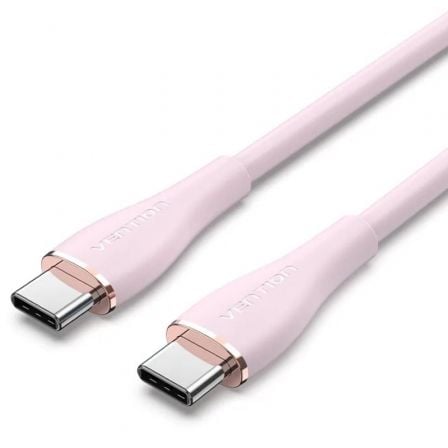 Cabo USB 2.0 Tipo-C Vention / Rosa / 1m / 100W / 480Mbps / TAWPF