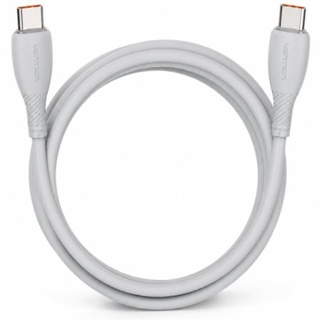 Cable USB 2.0 Tipo-C Vention TRWHH/ USB Tipo-C Macho - USB Tipo-C Macho/ Hasta 100W/ 480Mbps/ 2m/ Gris_0