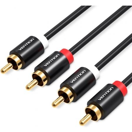 Cable Estéreo Vention VAB-R06-B300/ 2x RCA Macho - 2x RCA Macho/ 3m/ Negro_0