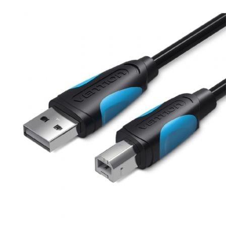 Cabo USB 2.0 Vention / 3m / Macho Tipo-B / Preto / VAS-A16-B300