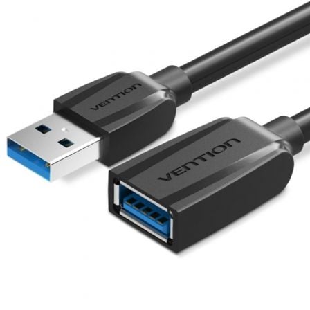 Cable Alargador USB 3.0 Vention / 5Gbps / 1m / Preto / VAS-A45-B100