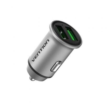Cargador de Coche Vention FFAH0/ 2xUSB/ 18W_0