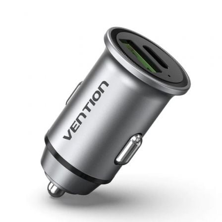 Cargador de Coche Vention FFBH0/ 1xUSB-Tipo C/ 1xUSB/ 20W_0