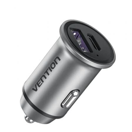Cargador de Coche Vention FFFH0/ 1xUSB-Tipo C/ 1xUSB/ 30W_0