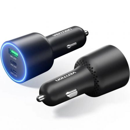 Cargador de Coche Vention FFPB0/ 2xUSB-Tipo C/ 1xUSB/ 165W_0