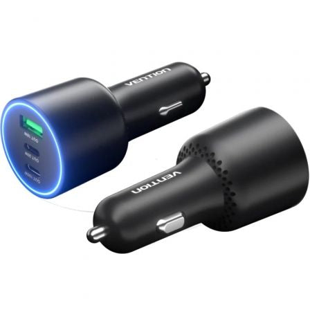 Cargador de Coche Vention FFQB0/ 2xUSB-Tipo C/ 1xUSB/ 100W_0