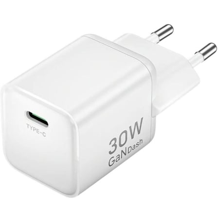 Cargador de Pared GaN Vention FCIW0-EU/ 1xUSB Tipo-C/ 30W_0