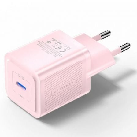 Cargador Gan de Pared Vention FEPP0-EU/ 1xUSB Tipo-C/ 20W_0