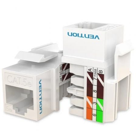 Conector RJ45 Vention / 180º / Cat.5e UTP / Preto / IPBW0