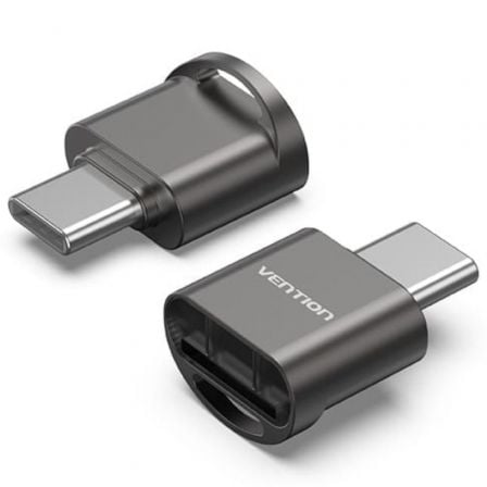 Lector de Tarjetas Externo Vention CLMH0/ USB Tipo-C_0