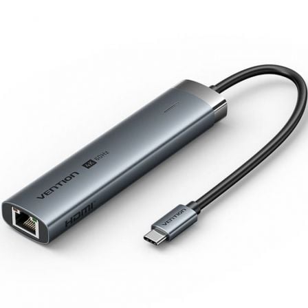 Docking USB Tipo-C Vention TGNHB/ 1xUSB 3.2 Tipo-C/ 2xUSB/ 1xHDMI/ 1xRJ45/ 1xUSB Tipo-C PD_0