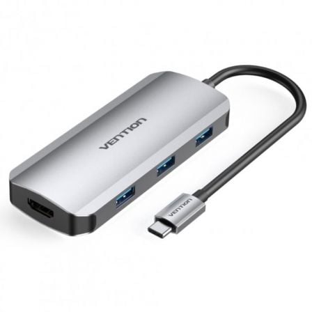 Docking USB Tipo-C Vention TOFHB/ 1xHDMI/ 3xUSB/ 1xUSB Tipo-C/ 1xUSB Tipo-C PD_0