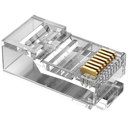 Conector RJ45 Vention / Cat.5e / 50 uds / Preto / IDBR0-50