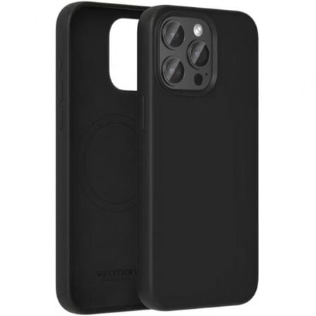 Funda Silicona con Magsafe Vention KUDB0-10/ Compatible con iPhone 13/ Negra_0