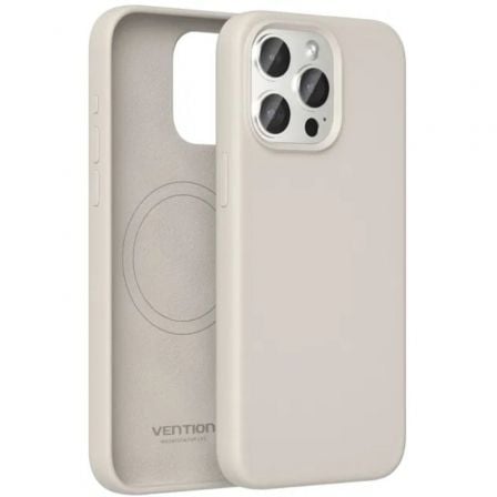 Funda Silicona con Magsafe Vention KUDM0-30/ Compatible con iPhone 13 Pro/ Gris Grava_0