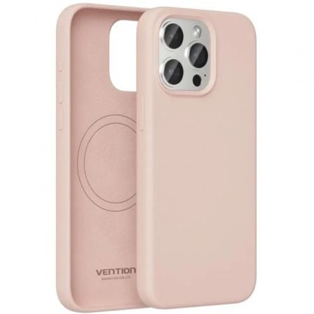 Funda Silicona con Magsafe Vention KUDP0-10/ Compatible con iPhone 13/ Rosa_0