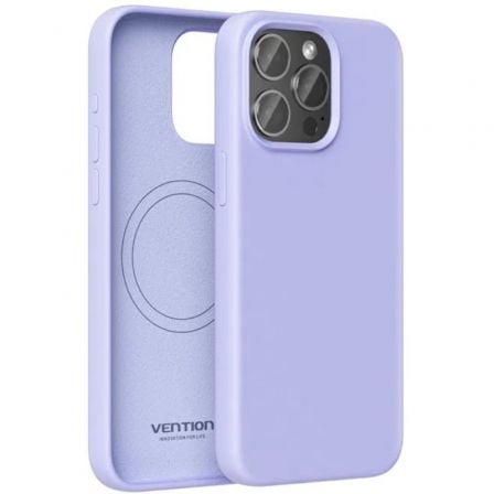Funda Silicona con Magsafe Vention KUDV0-40/ Compatible con iPhone 13 Pro Max/ Morada_0