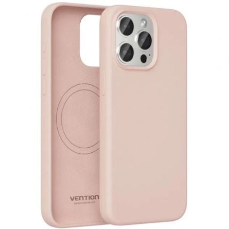 Funda Silicona con Magsafe Vention KUFP0-30/ Compatible con iPhone 15 Pro/ Rosa_0