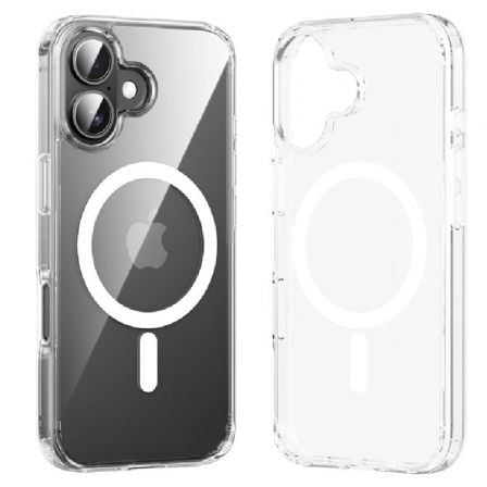 Funda Dura con Magsafe Vention KUGT0-40/ Compatible con iPhone 16 Pro Max/ Transparente_0