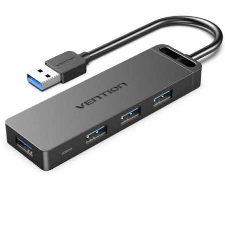 Hub USB 3.0 Vention / 4xUSB / 1xMicroUSB PD / Preto / VEN-HUB_CHLBB