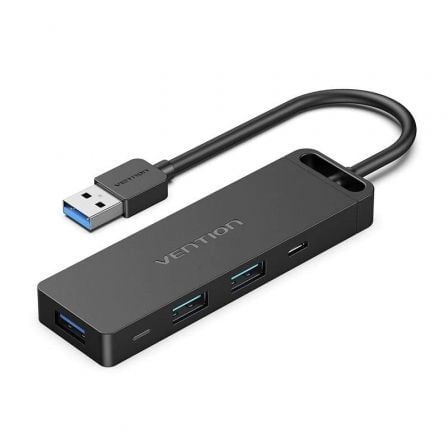 Docking USB 3.0 Vention CHVBB/ 3xUSB/ 1xMicroUSB PD/ 1xLector Tarjetas/ Negro_0
