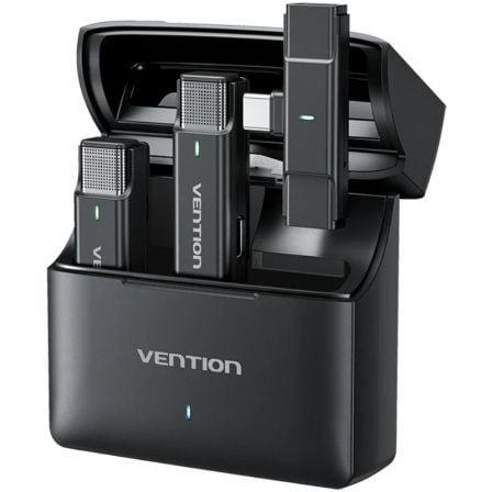 Micrófono Inalámbrico con Clip Vention NCAB0/ USB Tipo-C/ Incluye Receptor/ 2 unidades_0
