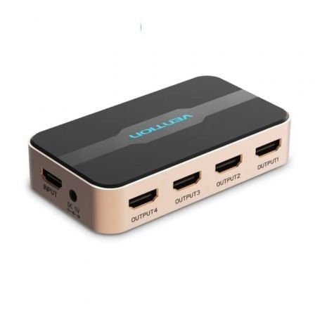 Duplicador HDMI Vention / 4x HDMI Hembra - HDMI Macho / Preto / ACCG0-EU