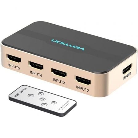 Duplicador HDMI Vention / 5x HDMI Hembra - HDMI Macho / Preto / ACDG0