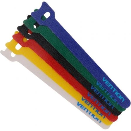 Tira Organizadora de Cables Vention KAC00/ 15cm/ Pack de 6_0
