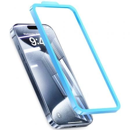Protector de Pantalla de Cristal Templado Vention KUMTCA-10 para iPhone 15 + Herramienta de Instalación_0