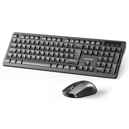 Teclado y Ratón Inalámbricos Vention Combo KTDB0-ES/ Negro_0