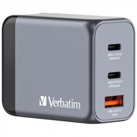 Cargador de Pared Universal Verbatim GNC-65/ 2xUSB Tipo-C/ 1xUSB/ 65W_0