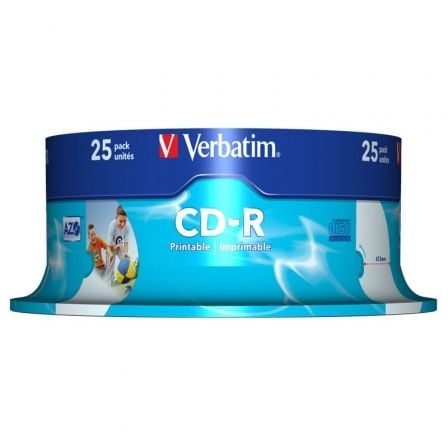 CD-R Verbatim AZO Imprimible 52X/ Tarrina-25uds_0