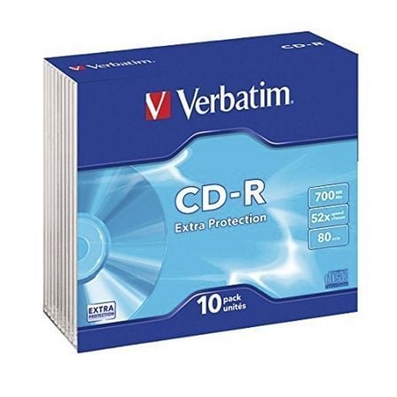 CD-R Verbatim Datalife 52X/ Estuche delgado-10uds_0