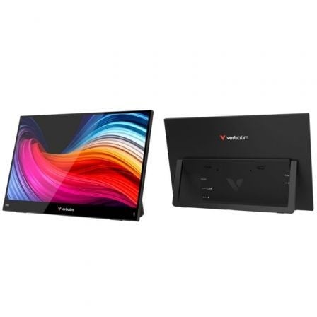 Monitor Portátil Táctil Verbatim Touch Light 14"/ Full HD/ Multimedia/ Negro_0