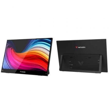 Monitor Portátil Táctil Verbatim Touch Light 15.6"/ Full HD/ Multimedia/ Negro_0