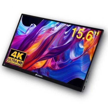 Monitor Portátil Táctil Verbatim PMT-15-4K 15.6"/ 4K/ Negro_0