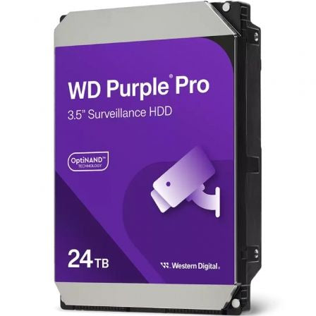 Disco Duro Western Digital WD Purple Pro Surveillance 24TB/ 3.5"/ SATA III/ 512MB_0