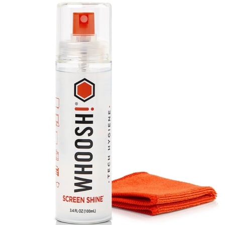 Kit Limpiador de Pantallas Whoosh Kit GO XL WSH003/ Spray 100ml + Paño Microfibra_0