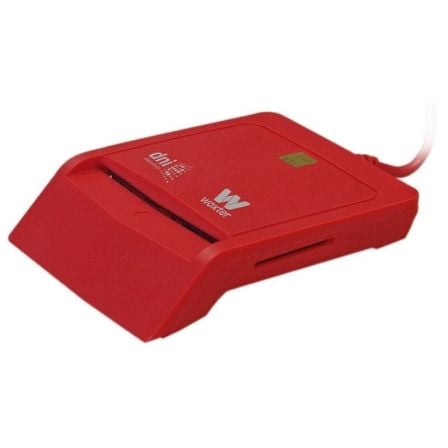 Lector de DNI y Tarjetas Woxter Combo PE26-148/ Rojo/ USB 2.0_0